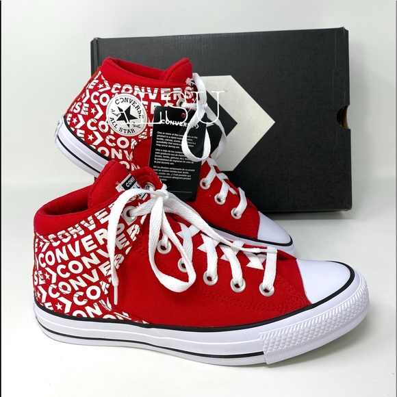 Converse Shoes - Converse Ctas High Street High Top Red W AUTHENTIC
